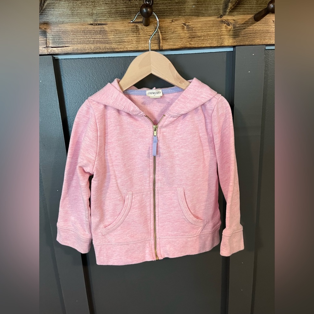 Pink zip up hoodie